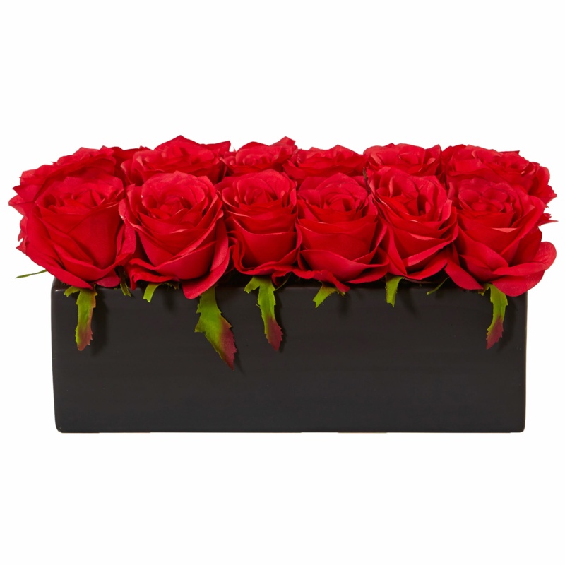 Roses Floral Arrangement in Planter