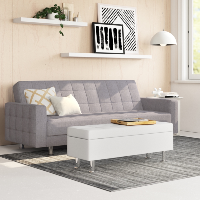 Modern Sleeper Sofa with Twin-Sized Bed