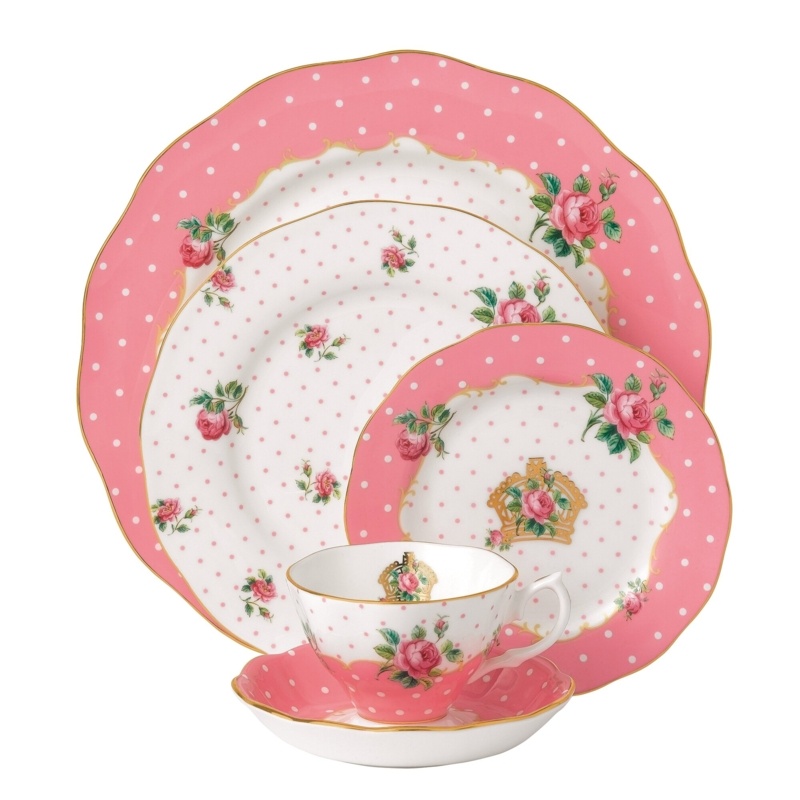 Royal Albert Cheeky Pink Bone China Dinnerware Set
