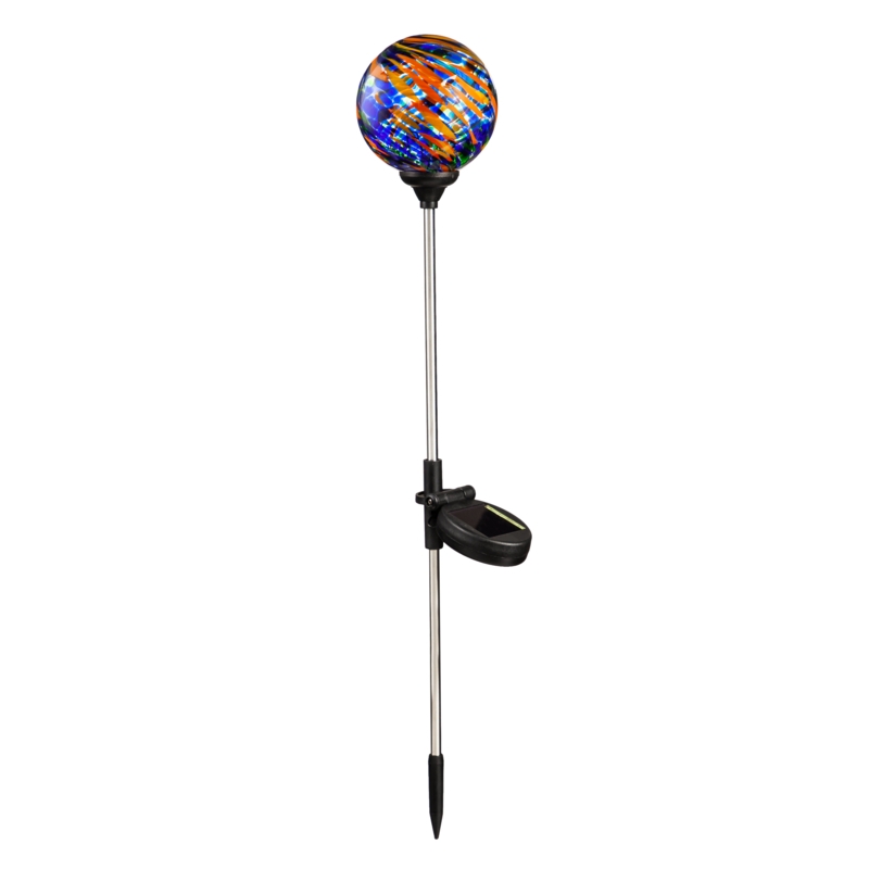 Royal Swirl Solar Garden Stake