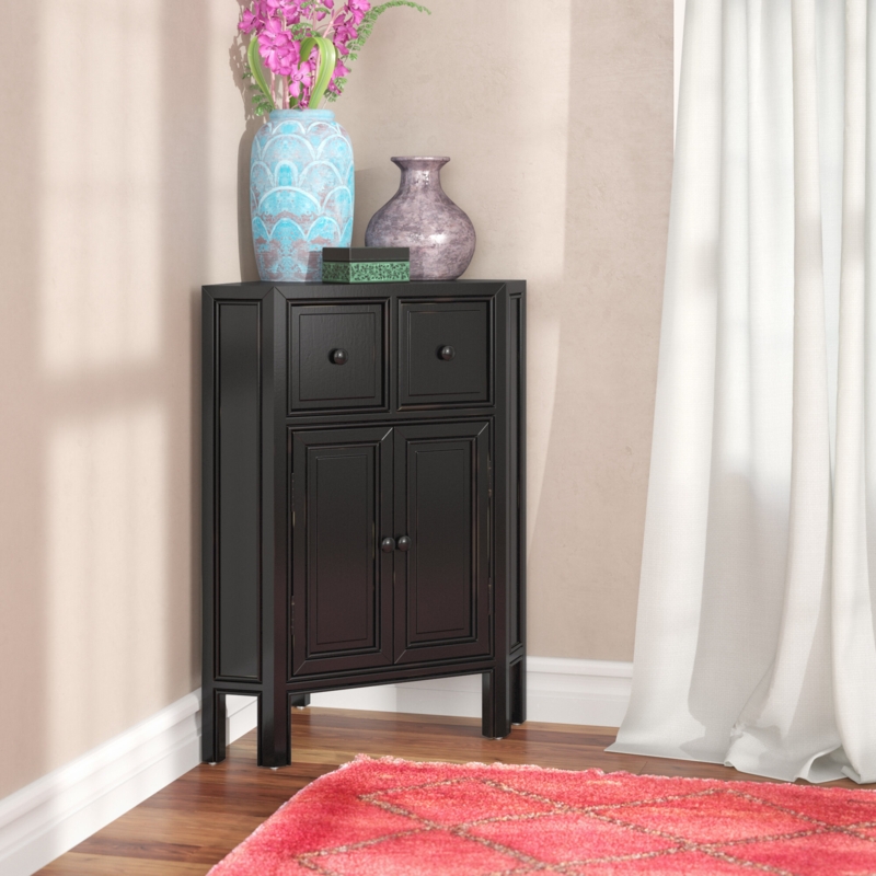 Traditional Corner Accent Cabinet