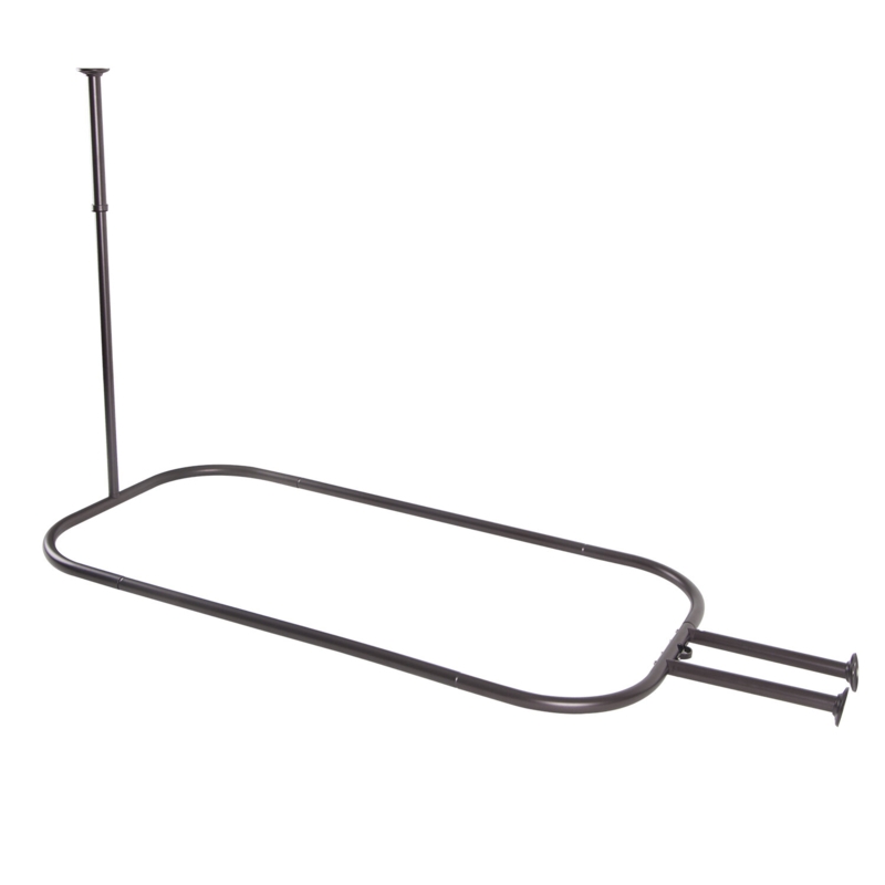 Hoop Shower Curtain Rod for Clawfoot Tub