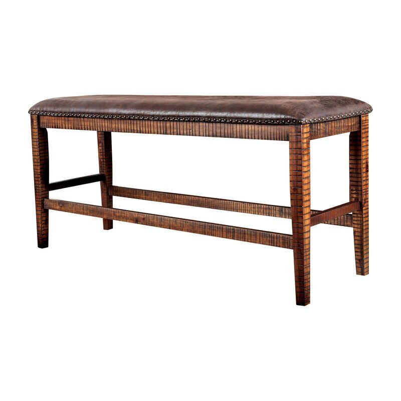 Rustic Cozy Counter Height Bench for Island