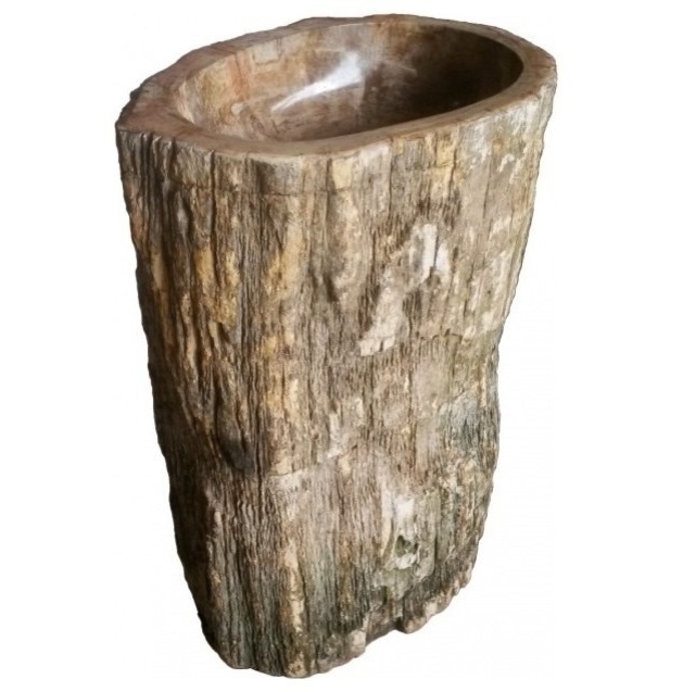 Rustic Natural Stone Pedestal Sink
