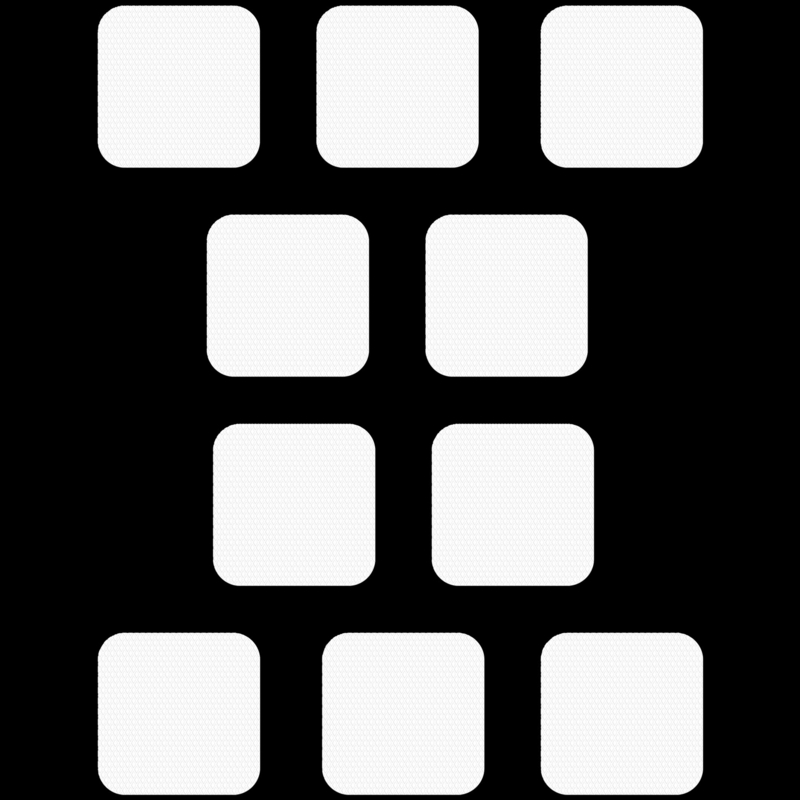 Squares Bath Tub and Shower Treads (Set of 10)