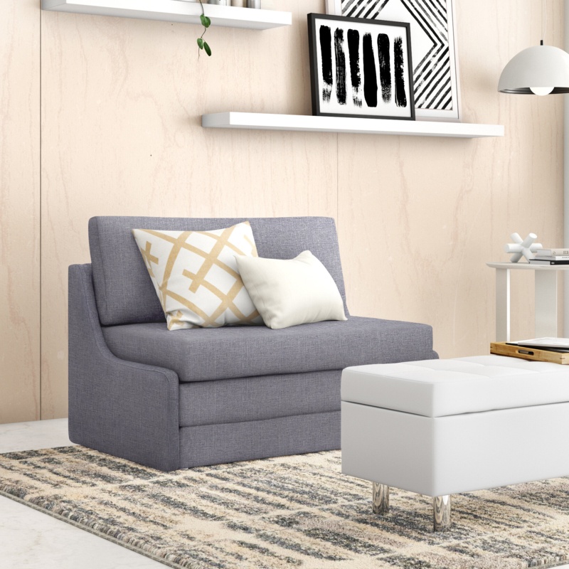 Sabine 43.31'' Upholstered Sleeper Sofa