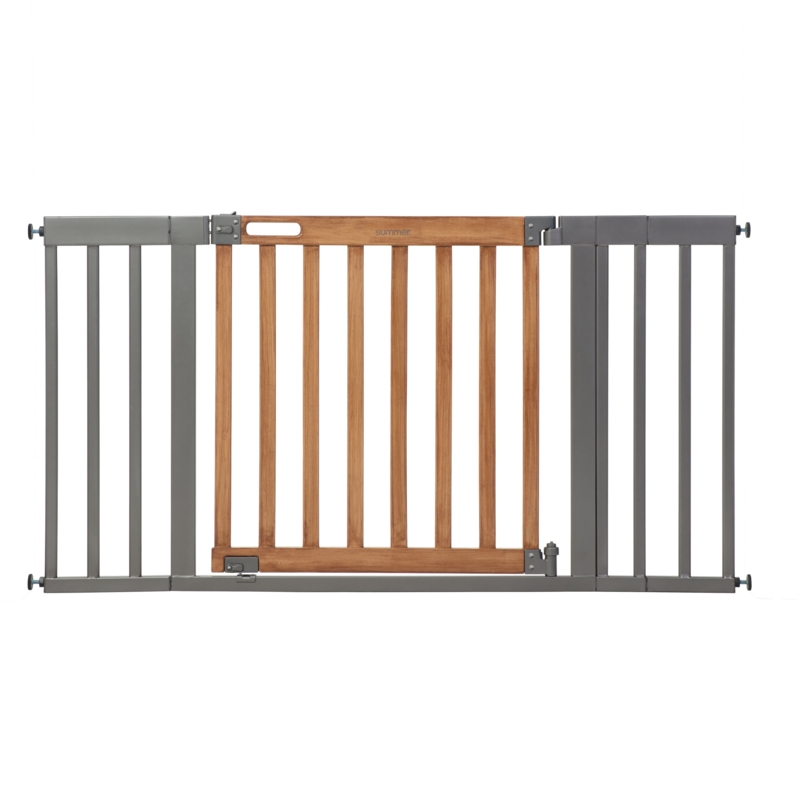 Wood & Metal Pressure Mounted Pet Gate