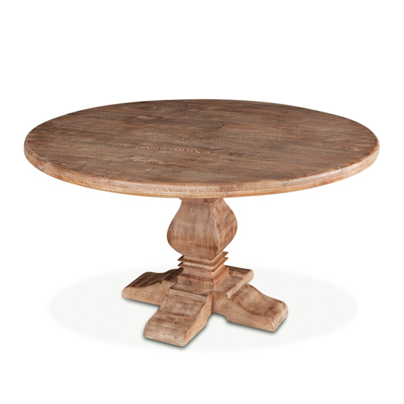 San Rafael Mango Solid Wood Pedestal Dining Table