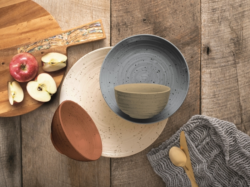Rustic Speckled Dinnerware Set