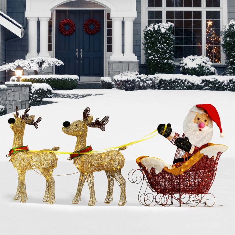 Colorful Holiday Figures with LED Lights