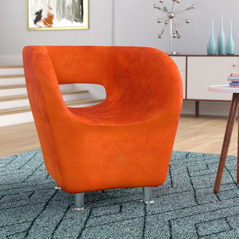 Mid-Century Modern Barrel Chair