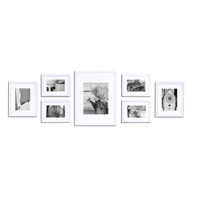 Sasia Wood Gallery Picture Frame - Set of 7