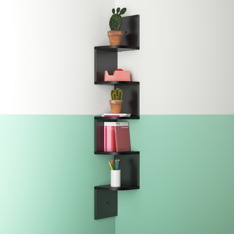 Saveliy 5 Piece Corner Shelf