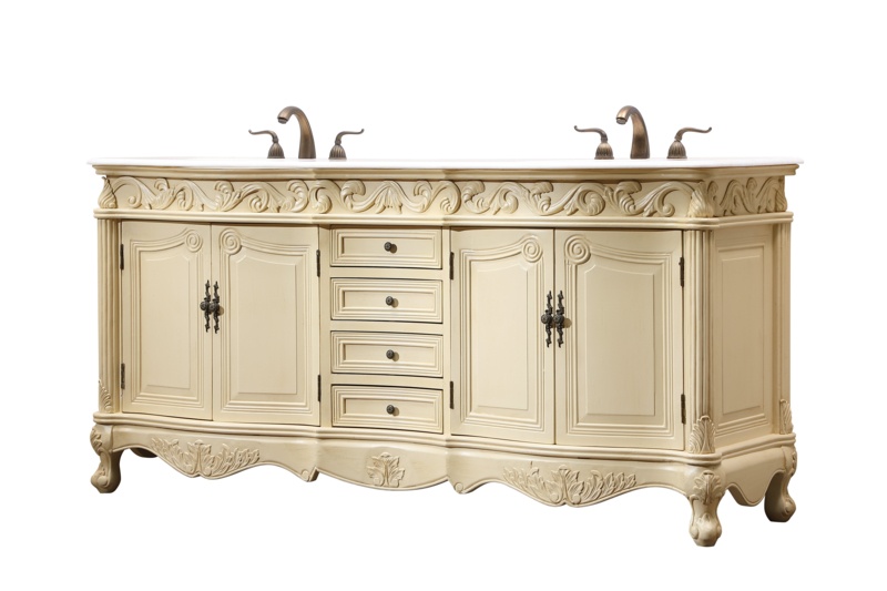 Scarlotta 72'' Free-standing Double Bathroom Vanity with Stone Vanity Top