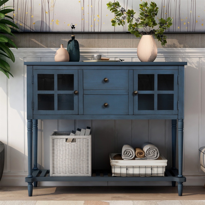 Schooley 34.2'' Tall Solid Wood 2 - Door Accent Cabinet
