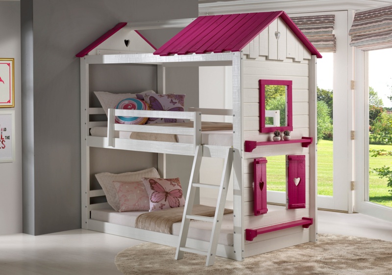 Schooley Twin Over Twin Solid Wood Loft Bunk Bed by Zoomie Kids