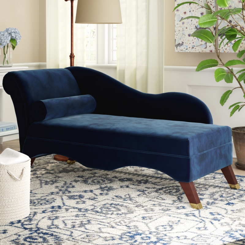 Glamorous Velvet Chaise Lounge