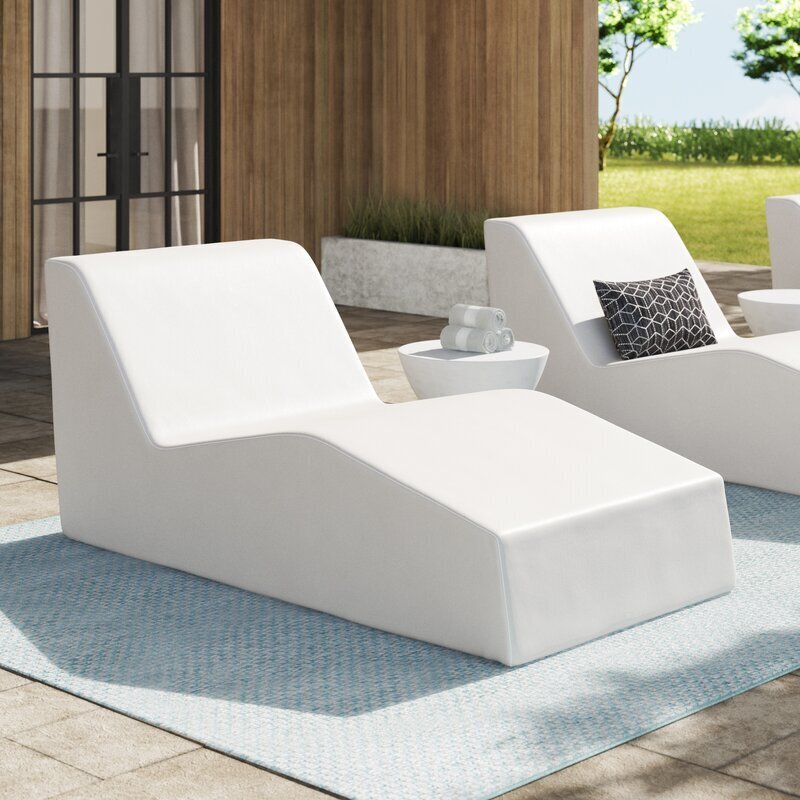 Sculptural chaise lounge