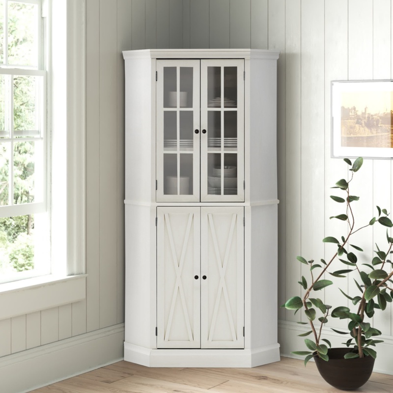 Vintage-Inspired Enclosed China Cabinet