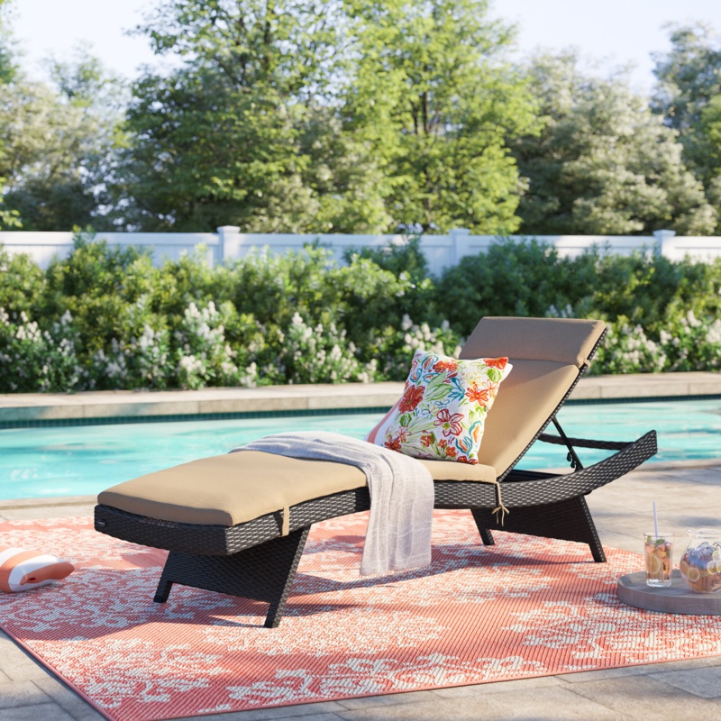 Seaton All Weather Wicker Chaise Lounge