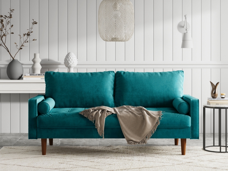 Contemporary Mid-Century Loveseat