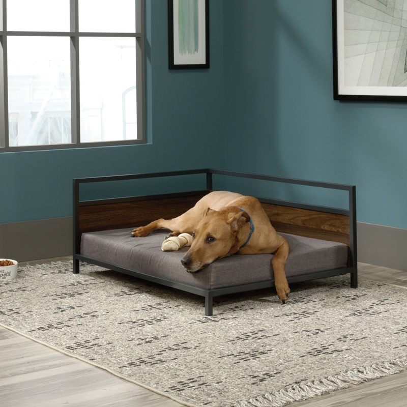 Floor Lamp with Attached Side Table