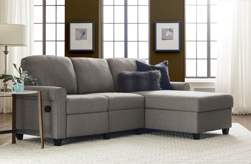 Serta Copenhagen Reclining Sectional Sofa with Storage Chaise