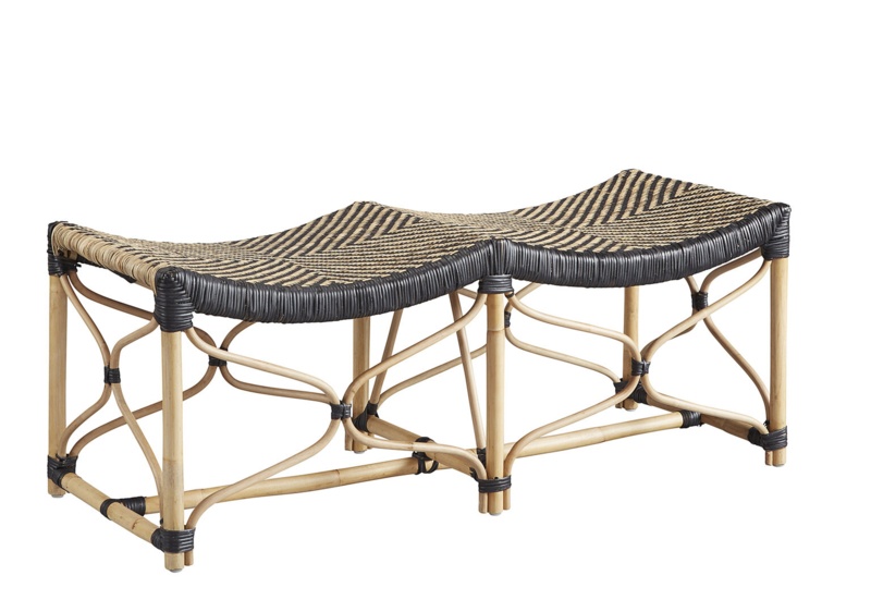 Shalini Wicker Bench