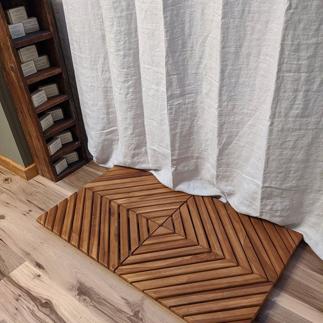 Teak Wood Shower Mat