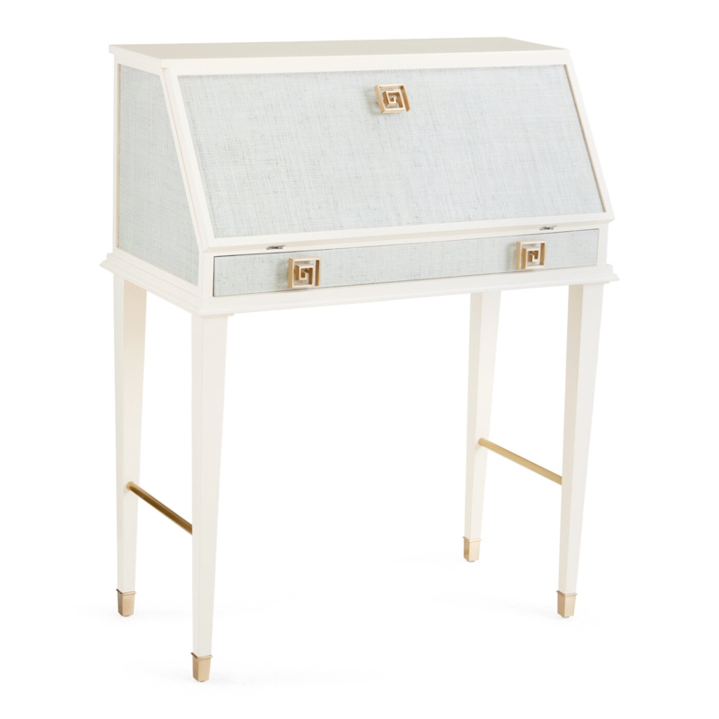 Glamorous Workspace with Raffia Facade