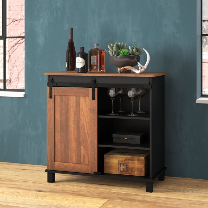 Sienna Bar with Wine Storage