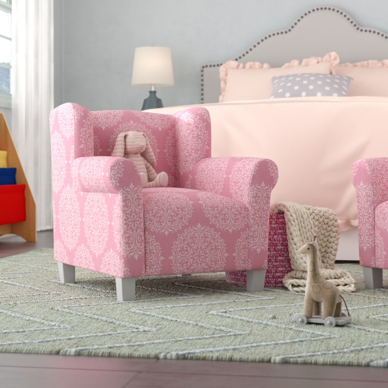 Sighbiorn Pink Juvenile Kids Club Chair