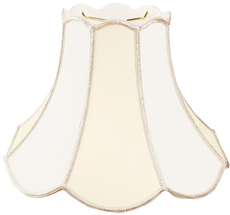 Silk/Shantung Bell Lamp Shade ( Spider ) in Beige