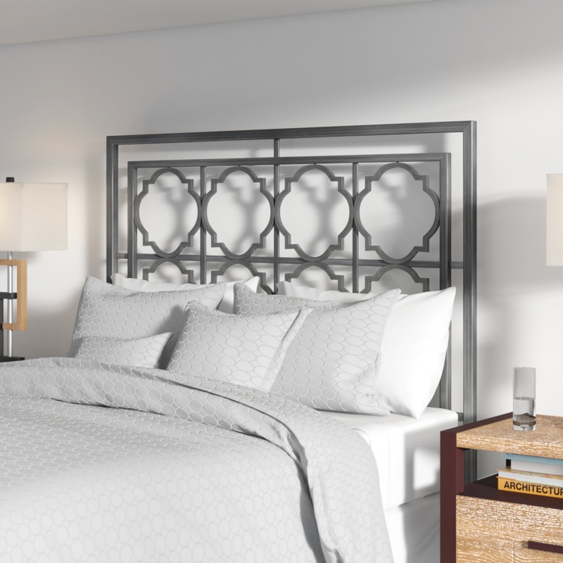 Moroccan-Inspired Lattice Headboard