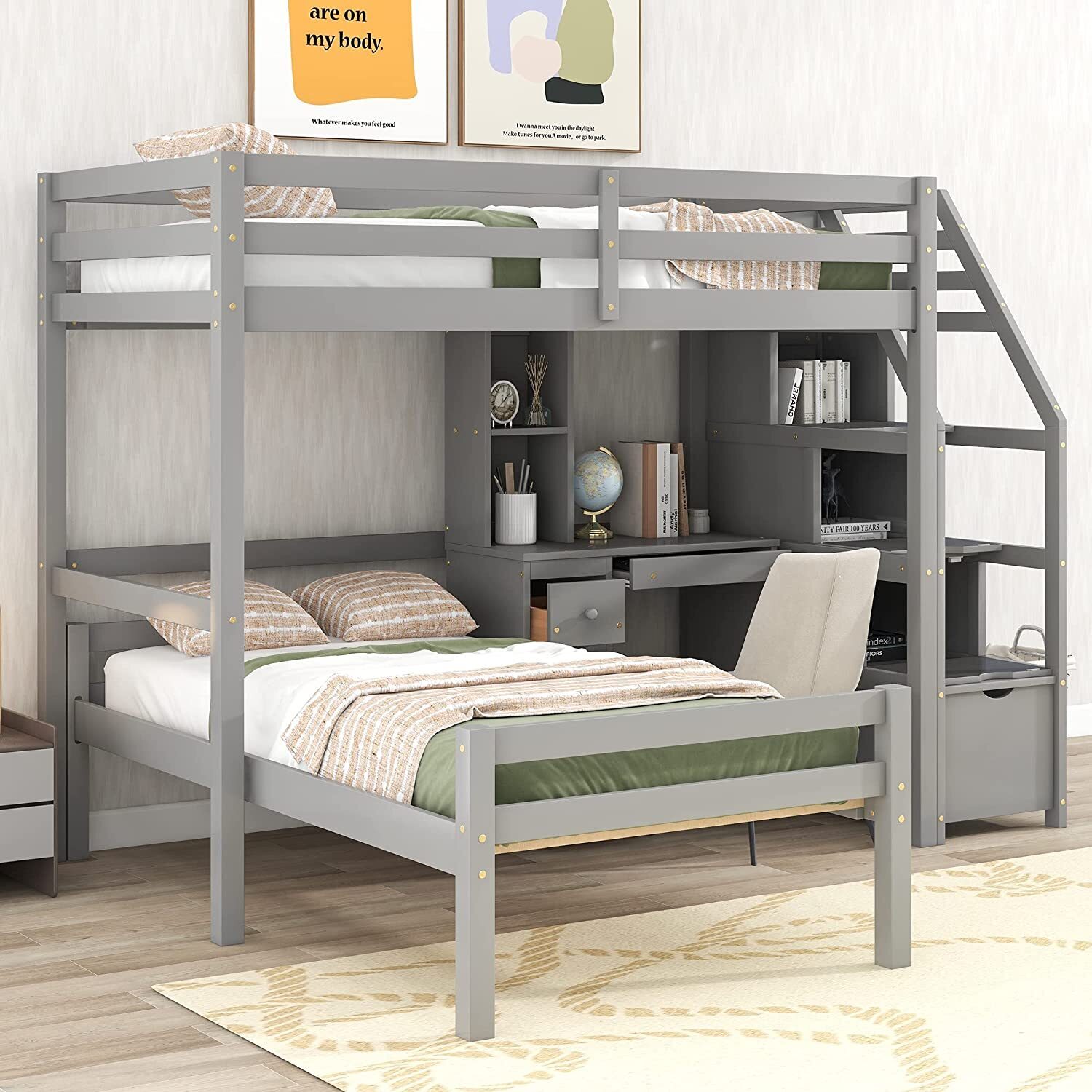 Loft Beds With Desk And Futon