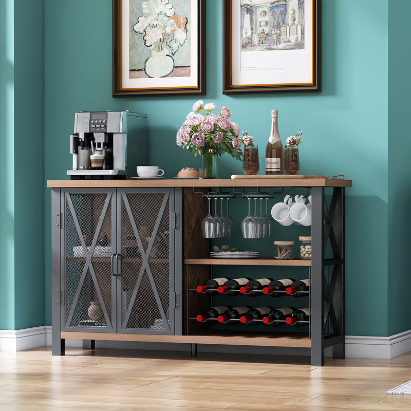 Simplistic modern bar cabinet designs for home