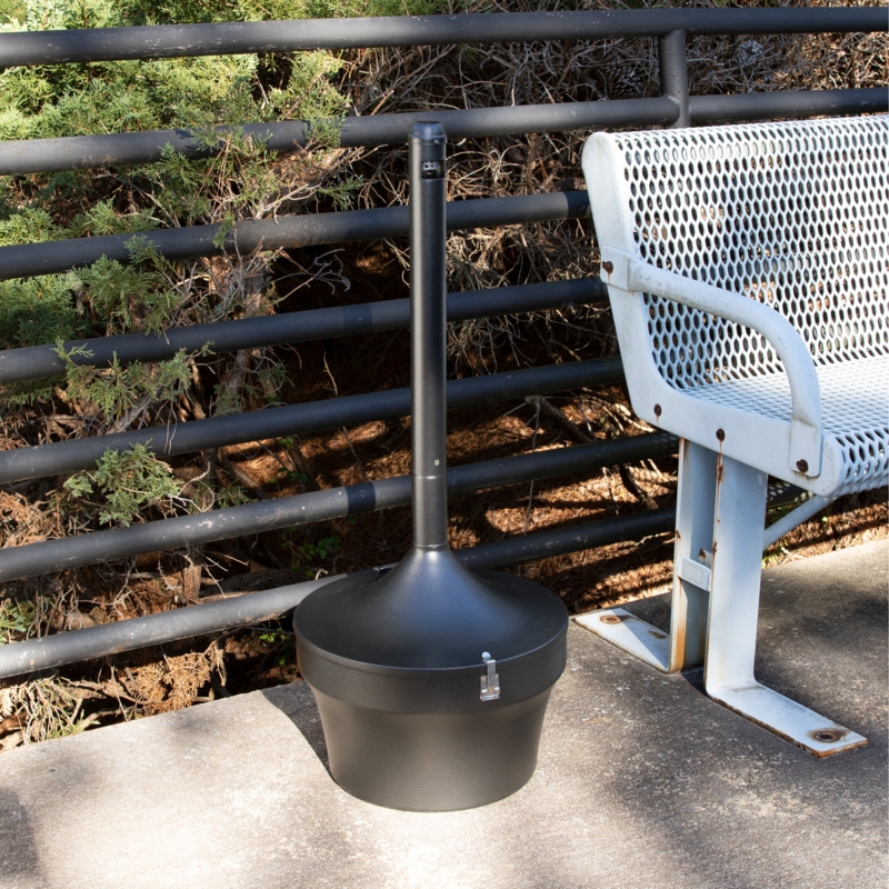 Sleek Indoor-Outdoor Smoking Receptacle