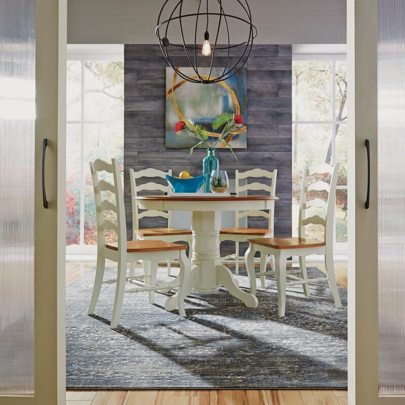 Solid oak French country dining set