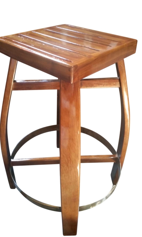 Classic Oak Stave Bar Stool