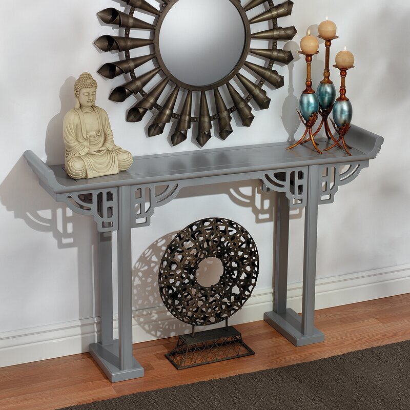 Solid Wood Asian Console Table