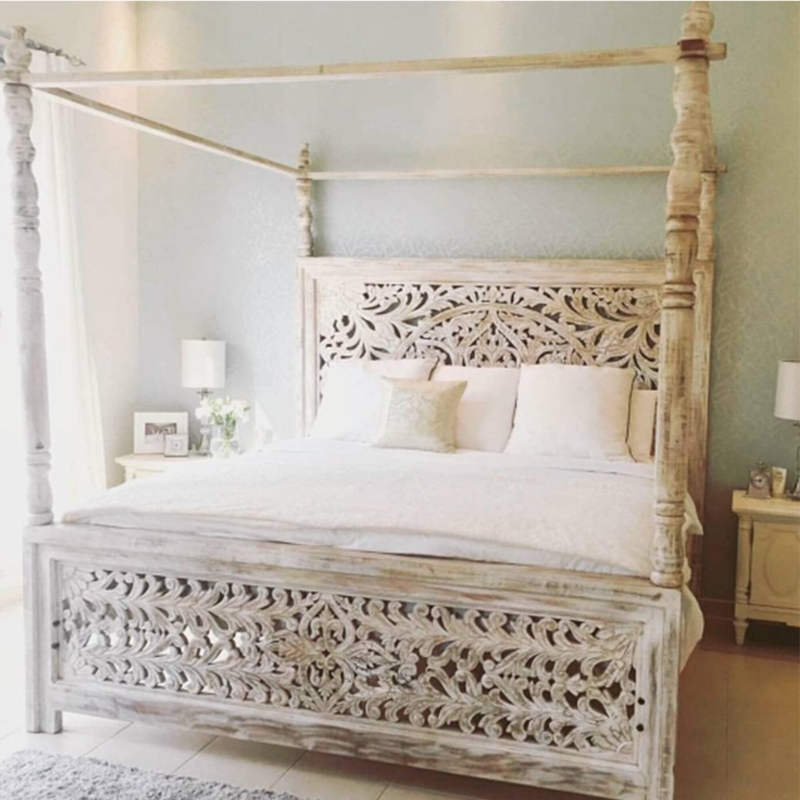Handcrafted Solid Wood Furniture with Carved Details