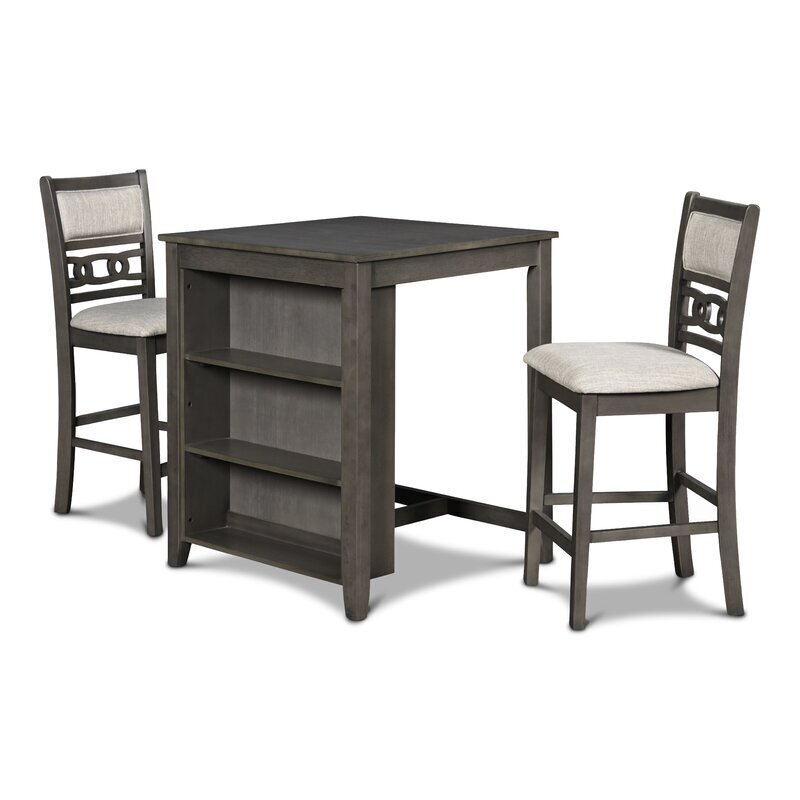 Solid Wood Counter Top Table Set