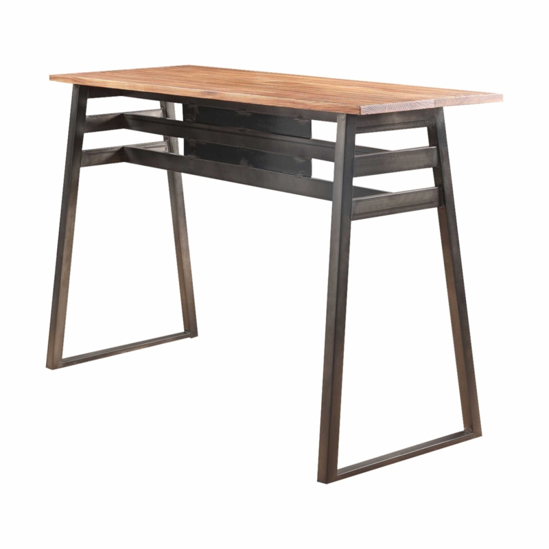 Industrial-Styled Sled Base Bar Table