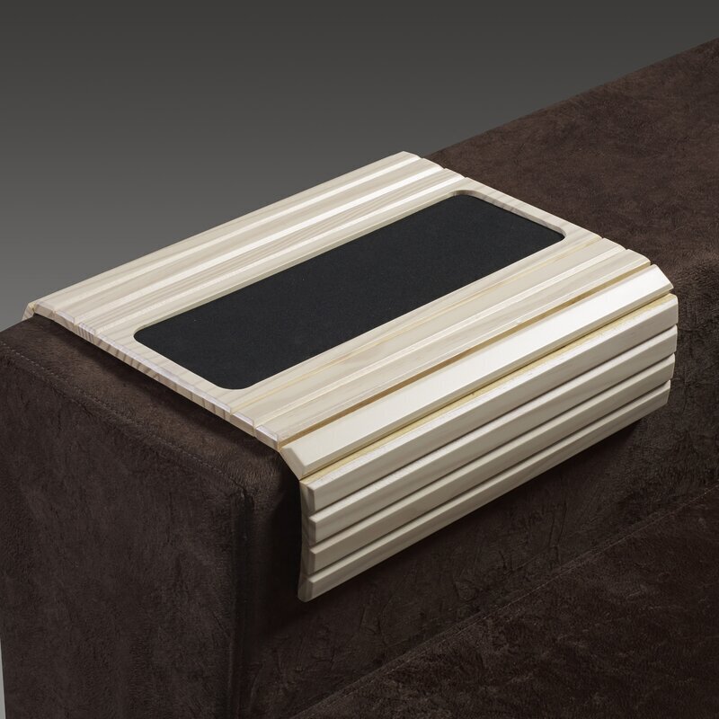Solid wood sofa arm table