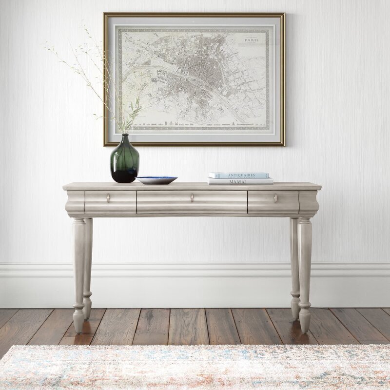 Solid wood vintage vanity table