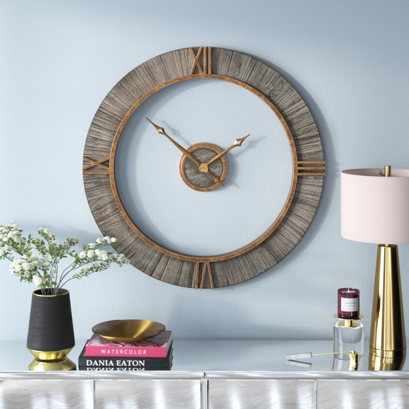 Solid Wood Wall Clock