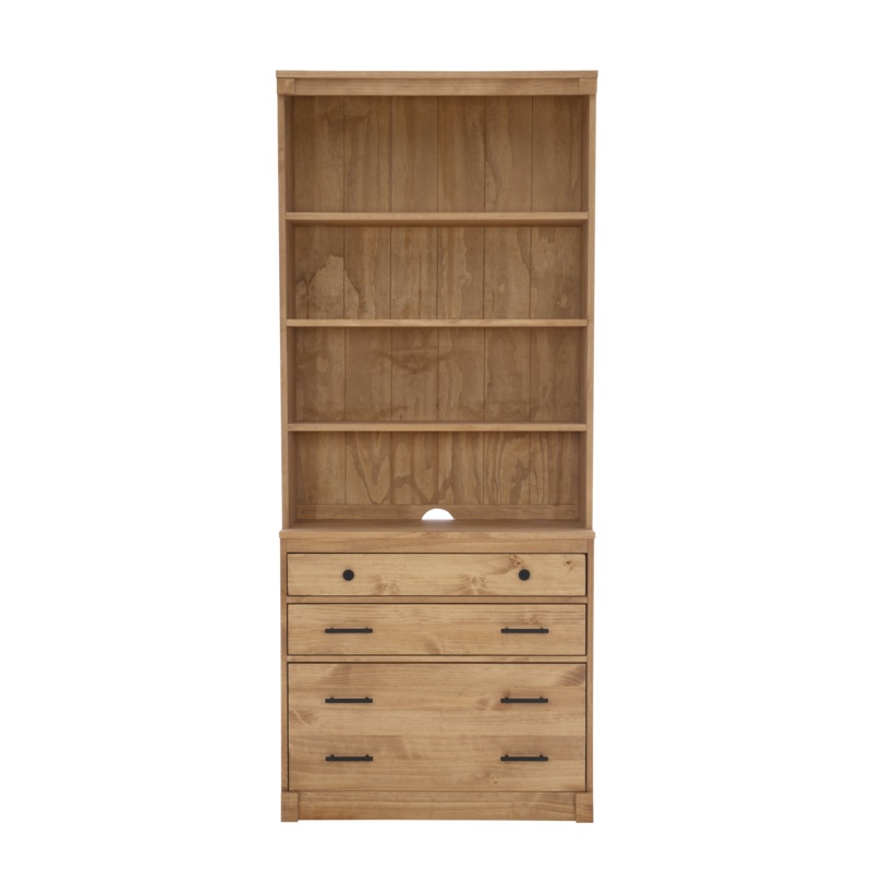 Sophia 79.5'' H x 34'' W Solid Wood Standard Bookcase