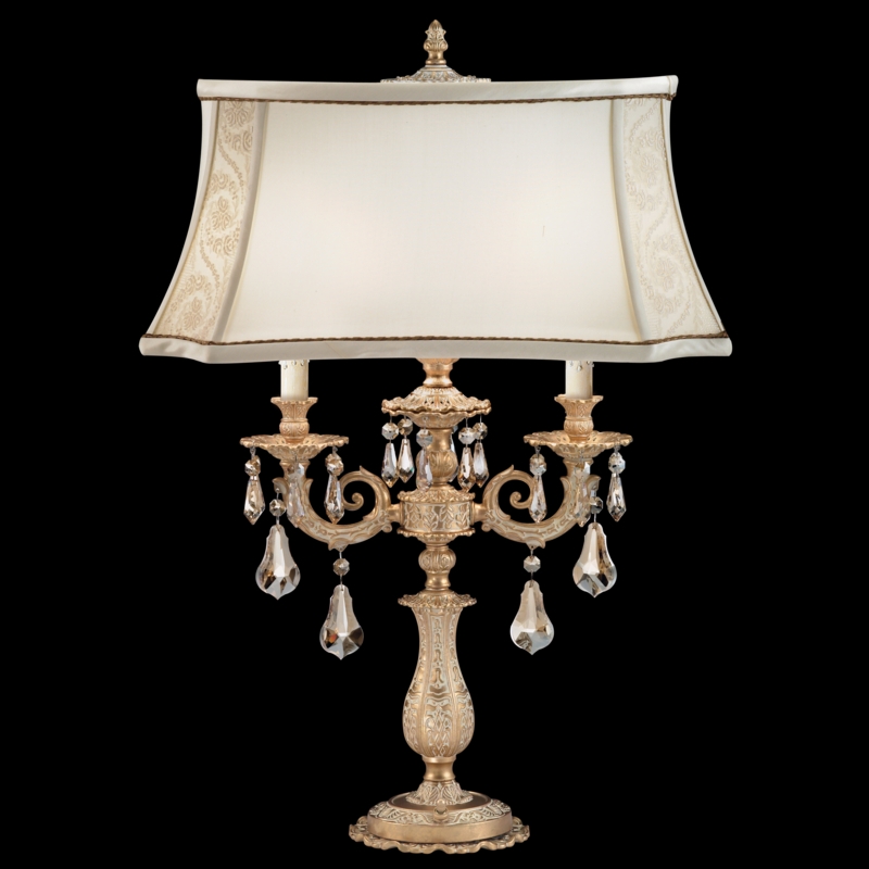 Crystal Ball Tiered Table Lamp