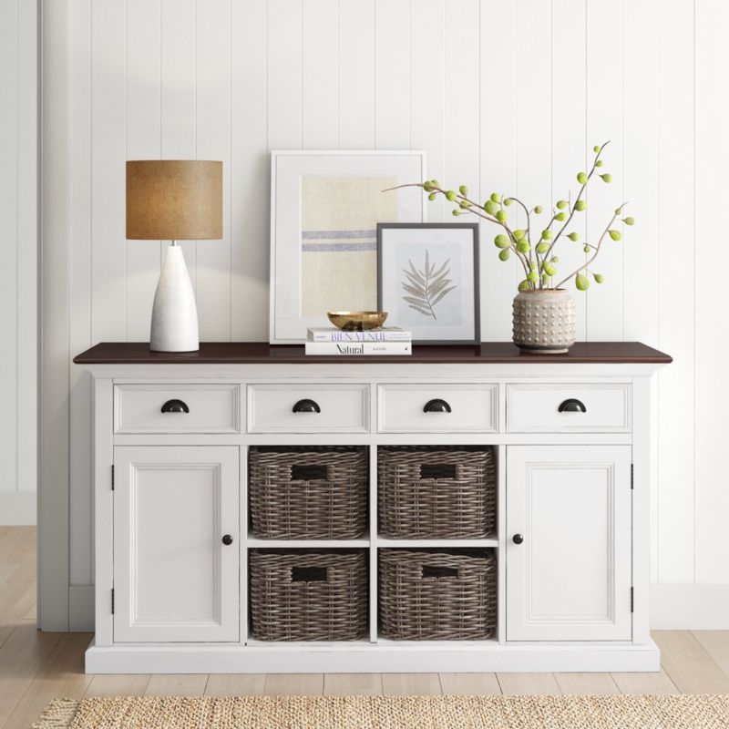 Sorrento 62.99'' Wide 4 Drawer Credenza