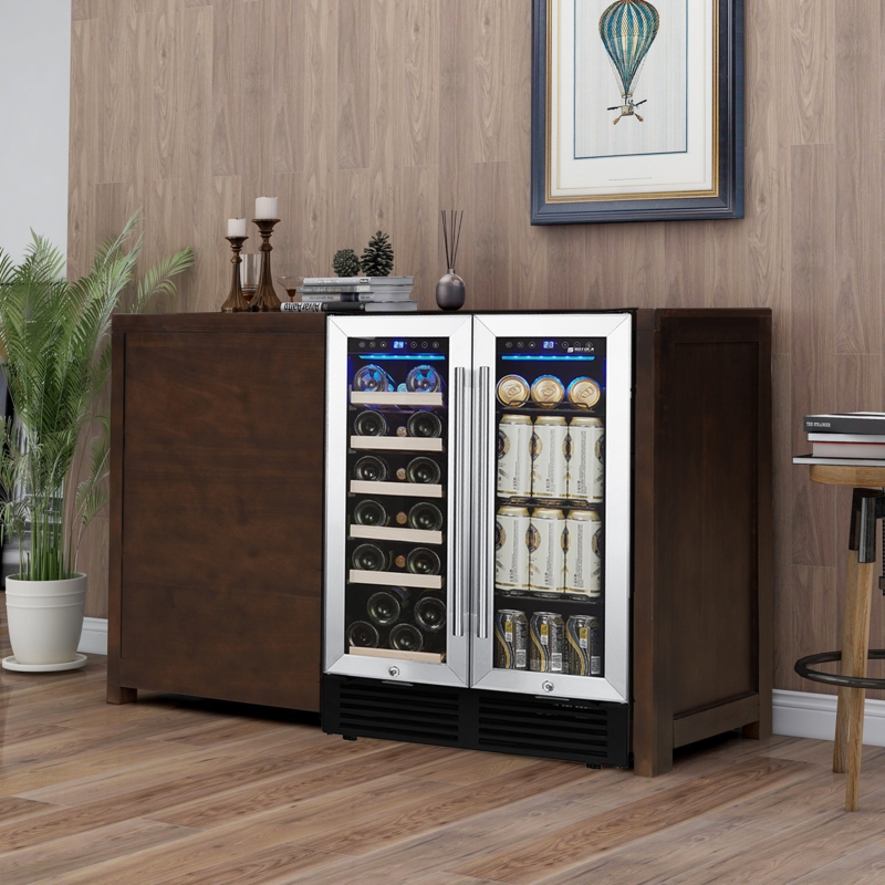 Dual Zone Beverage and Wine Cooler